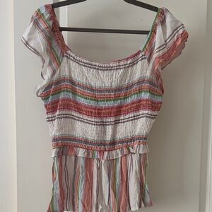 ANDREE BY UNIT Colorful Striped Blouse